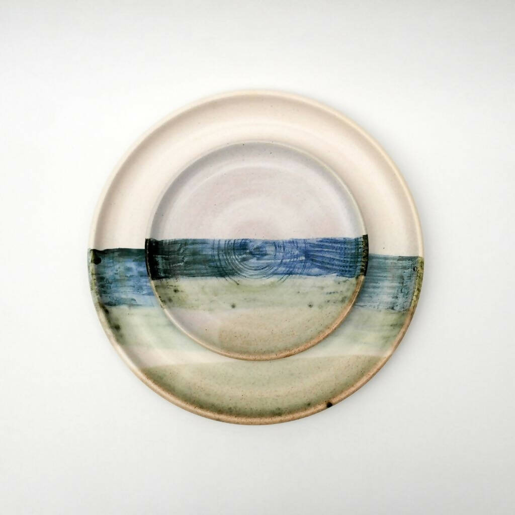 Small Ceramic Plate - Paisaje mitad