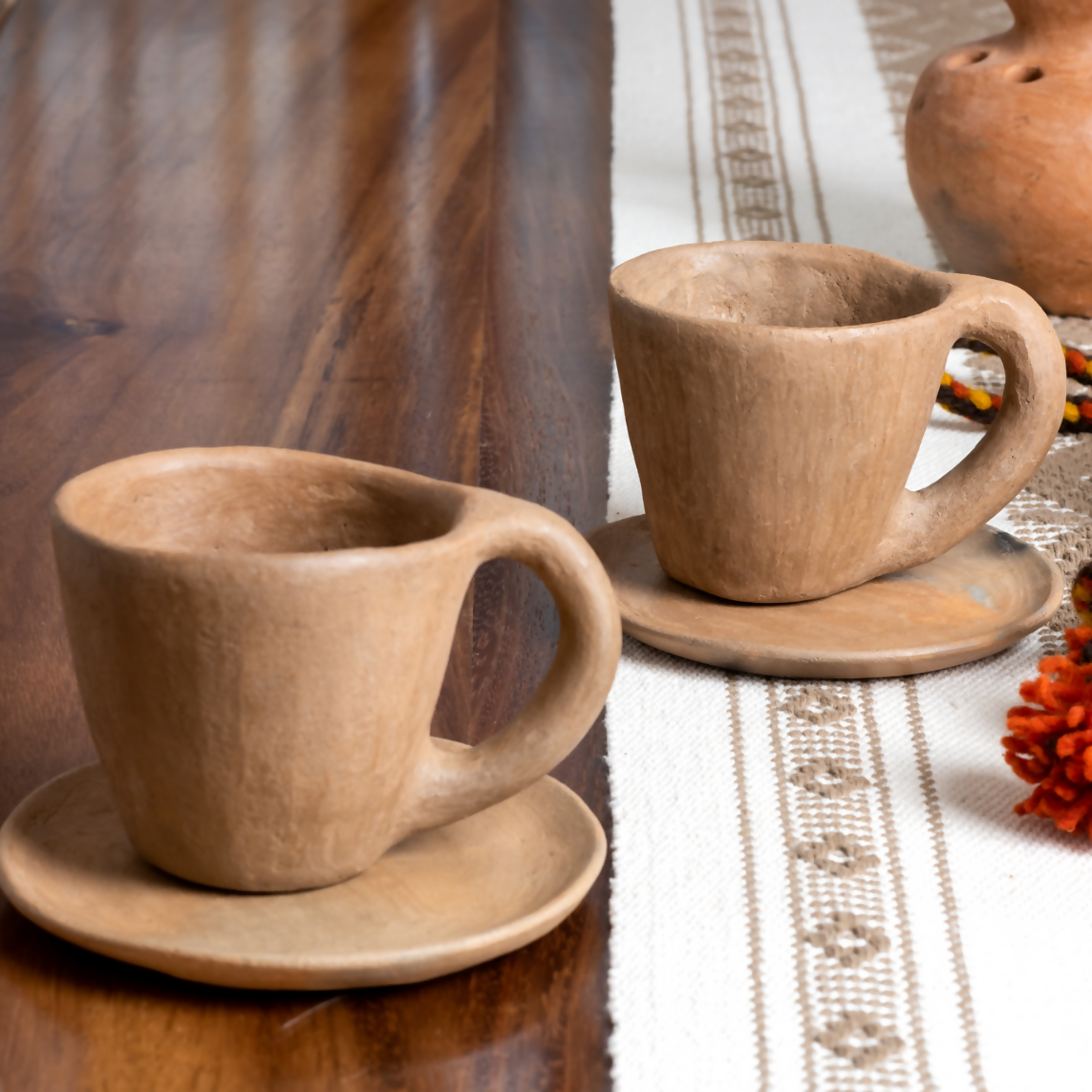 Tlahuitoltepec Artisanal Cup And Saucer Set