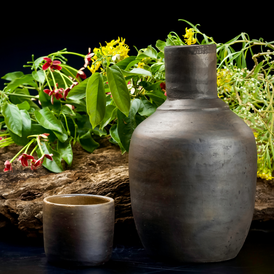 Old Fashioned Water Jug with 10 OZ Glass