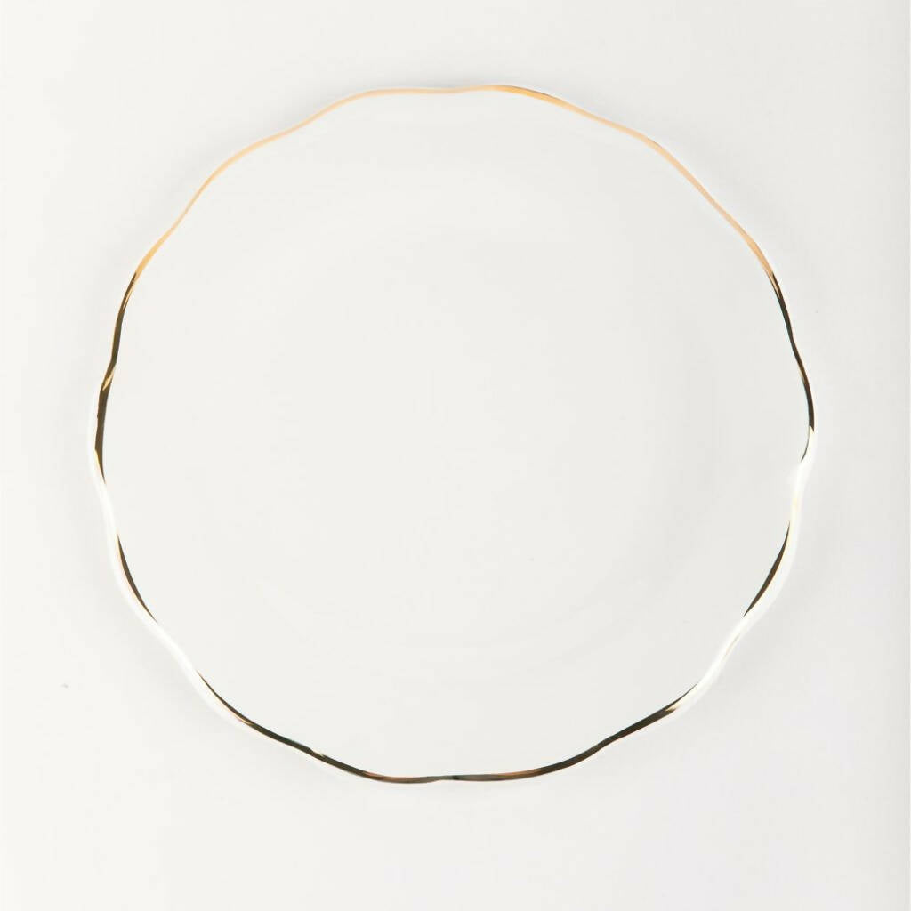 Dinner Plate Gold Luna Set