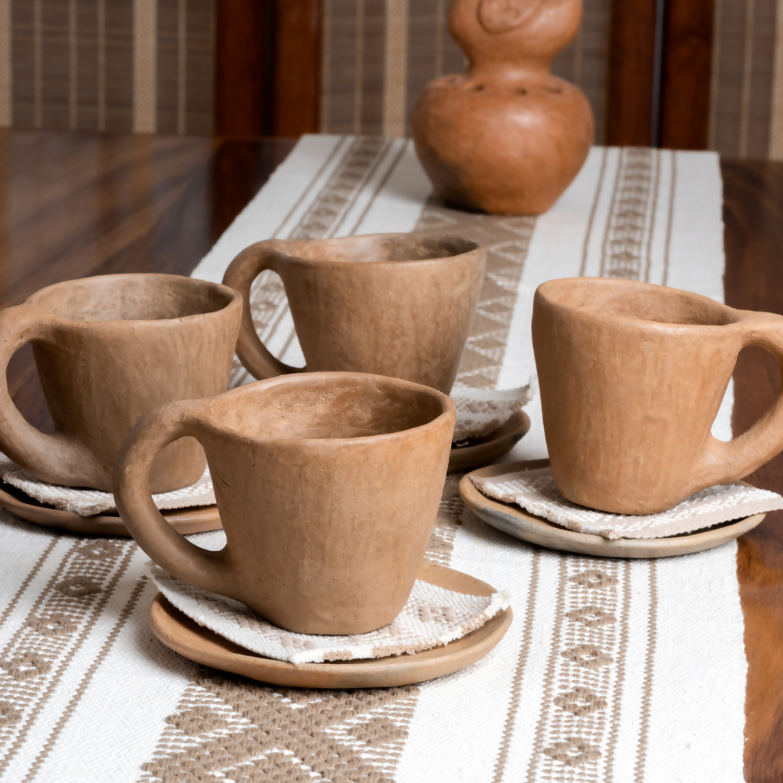 Tlahuitoltepec Artisanal Cup And Saucer Set